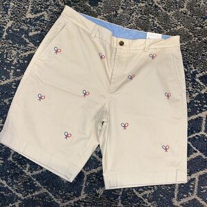 New Brooks Brothers Sewn 10” Tennis Racquet Golf Walking flat front Shorts 36